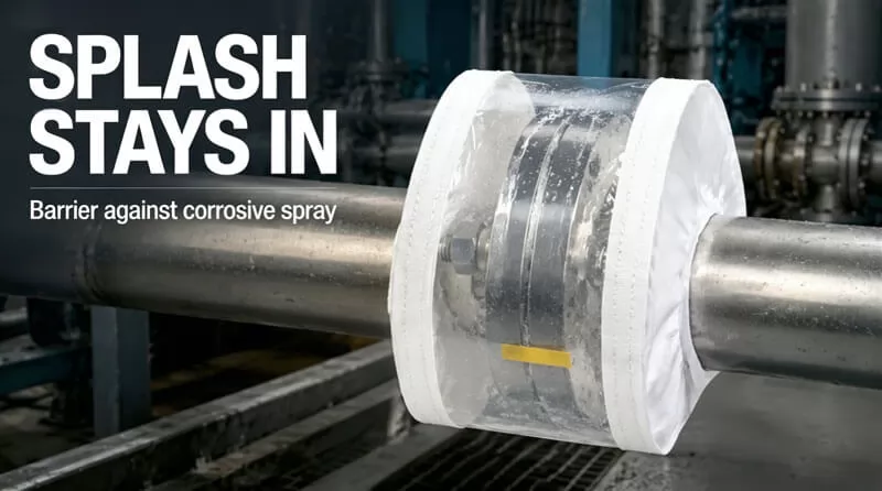 Improves safety around corrosive chemical transfer pipelines.