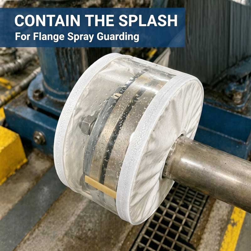 PTFE Flange Guard for Chemical Splash Protection