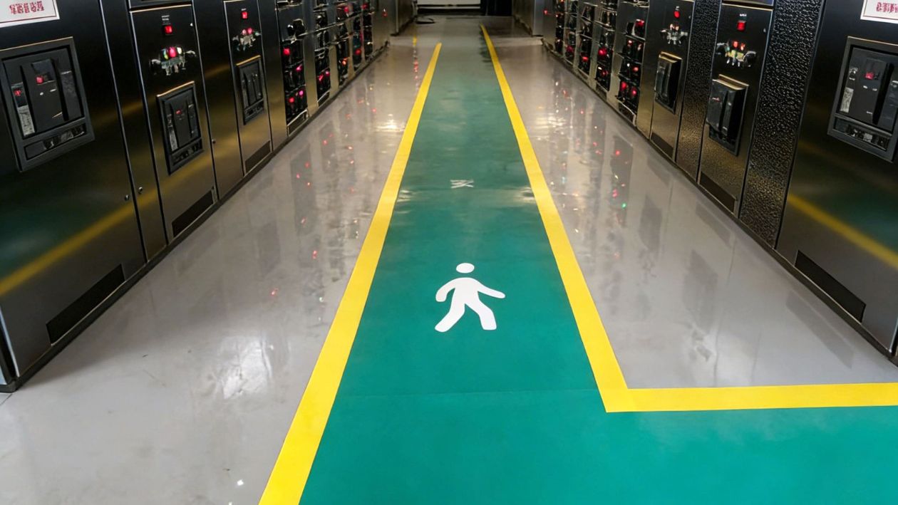 PVC rubber floor mat in warehouse and workshop environment