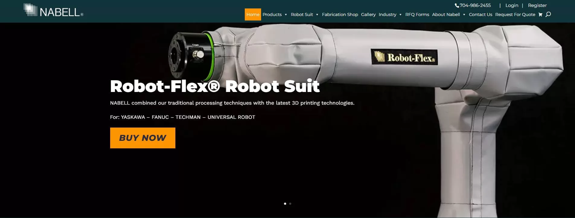 Nabell USA Robot-Flex Cobot Cover Manufacturer USA