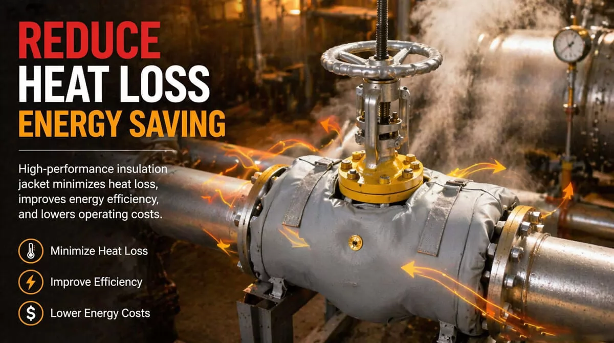 Industrial valve insulation cover for energy saving and personnel protection