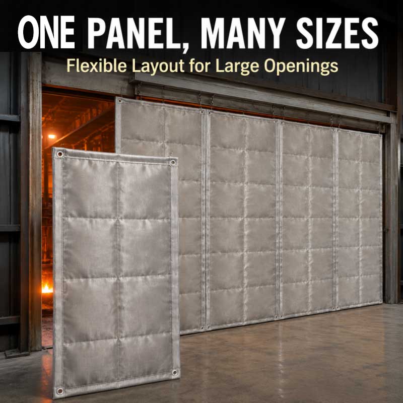 Industrial Heat Shield Curtains up to 1200°C