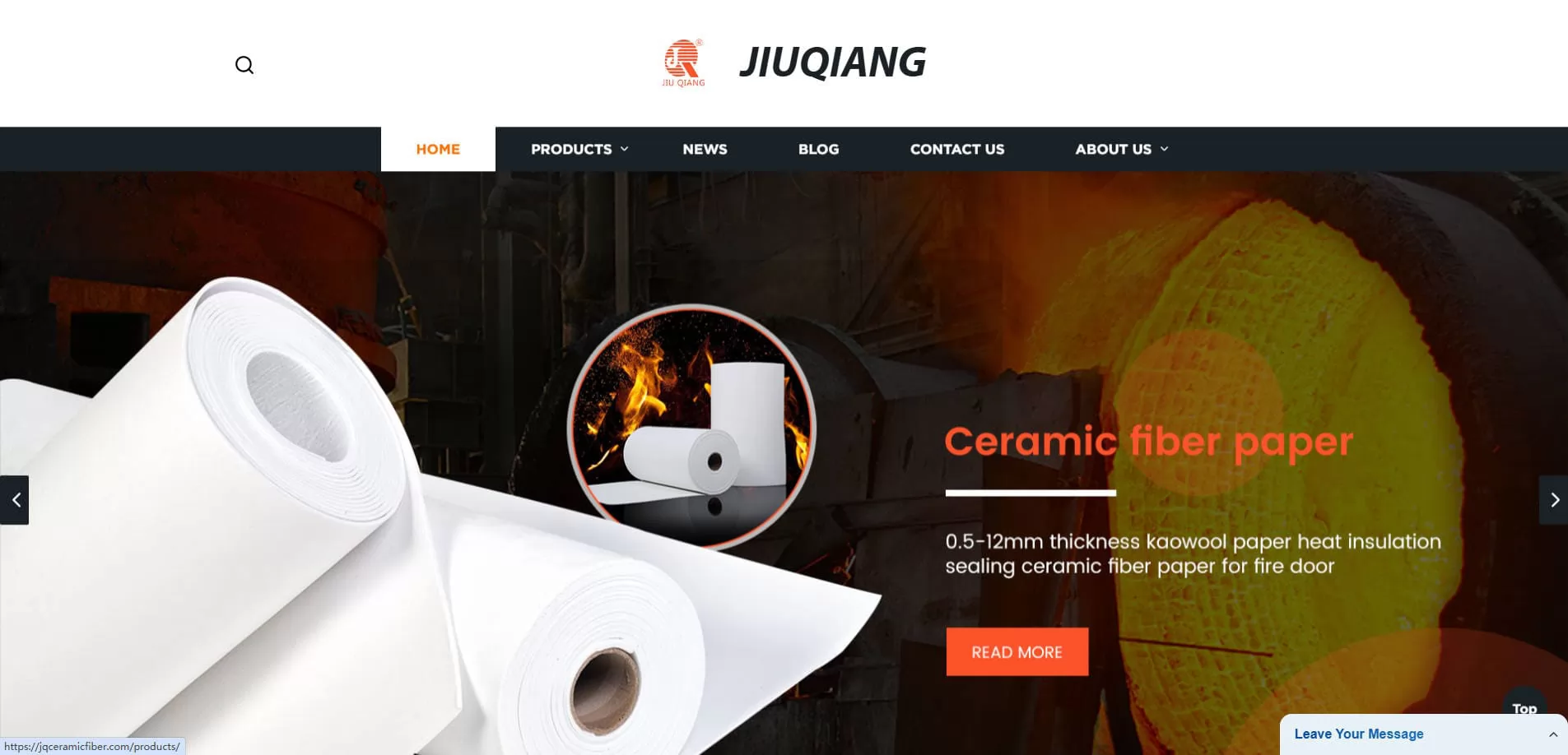 Zibo Jiuqiang Refractory Ceramic Fiber Blanket Factory China