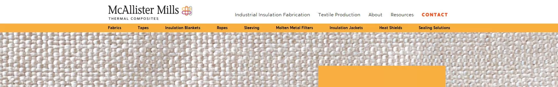 McAllister Mills Fiberglass Fabric Production in Virginia