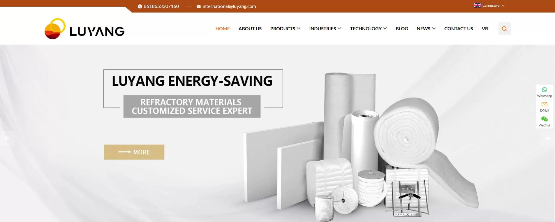 Luyang Energy-Saving Materials Ceramic Fiber Blanket Manufacturer Listed Company