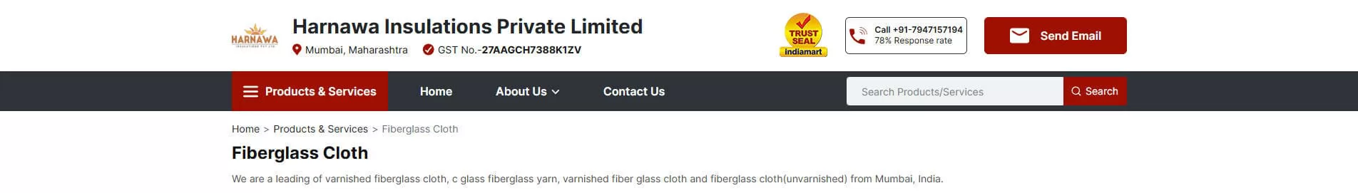 Harnawa - Fiberglass Cloth Supplier and Manufacturer India