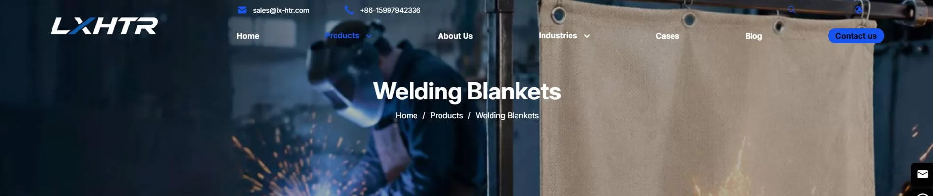 LXHTR Welding Blanket Manufacturer China Supplying South Africa