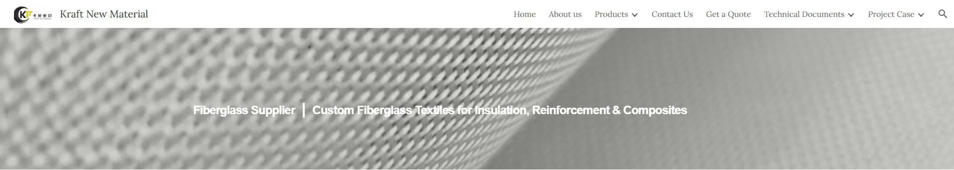 Kraft New Material Fiberglass and Composite Fabric Factory