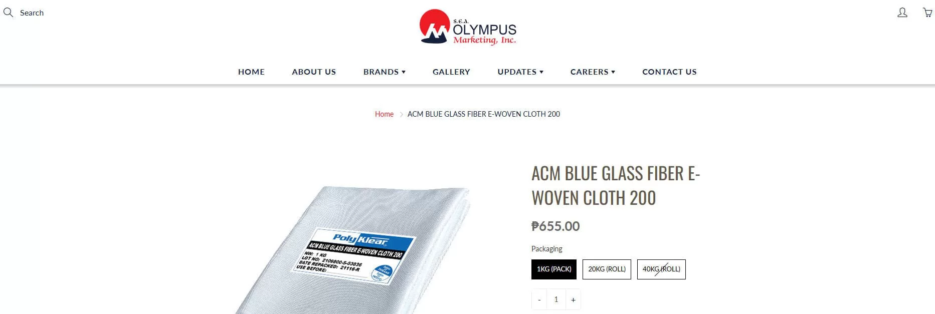 SEA Olympus Marketing Inc. Fiberglass Cloth Supplier in Philippines