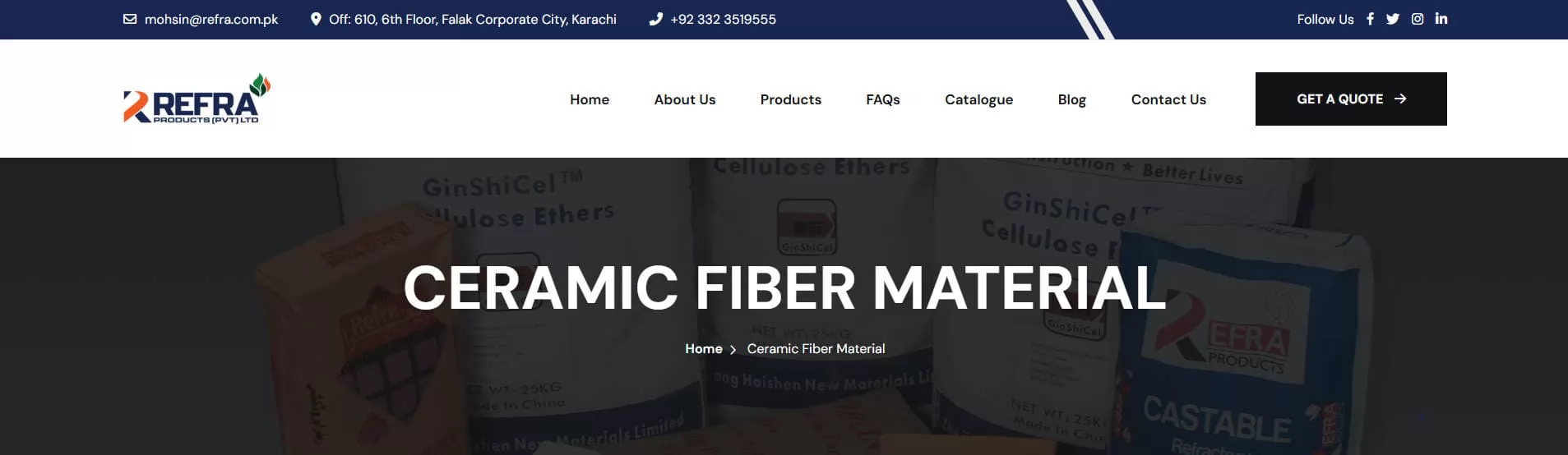 Top 5 Ceramic Fiber Blanket Suppliers Serving Pakistan